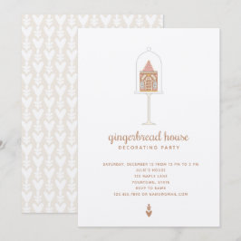 Gingerbread House Decoration Party Einladung