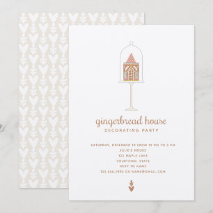 Gingerbread House Decoration Party Einladung