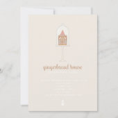 Gingerbread House Decoration Party Einladung (Vorderseite)