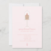 Gingerbread House Decoration Party Einladung (Vorderseite)