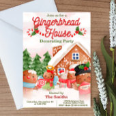 Gingerbread House Decoration Party Einladung