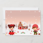 Gingerbread House Decoration Party Einladung (Rückseite)