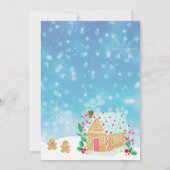 Gingerbread House Decoration Party Einladung (Rückseite)