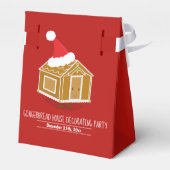 Gingerbread House Decoration Party Geschenkschachtel (Rückseite)