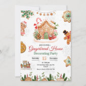 Gingerbread House Decoration Party Weihnachten (Vorderseite)