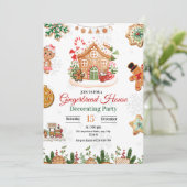 Gingerbread House Decoration Party Weihnachten (Stehend Vorderseite)
