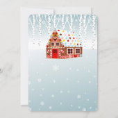 Gingerbread House Dekorieren Geburtstagseinladung Einladung (Rückseite)