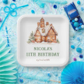 Gingerbread House Dekorieren Geburtstagsparty Pappteller (Party)
