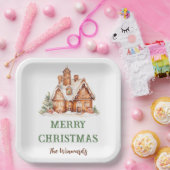 Gingerbread House Dekorieren Weihnachtsgebäck Part Pappteller (Party)