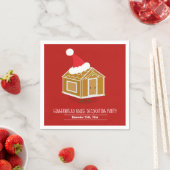 Gingerbread House Dekorieren Weihnachtsgebäck Part Serviette (Beispiel)