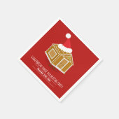 Gingerbread House Dekorieren Weihnachtsgebäck Part Serviette (Ecke)