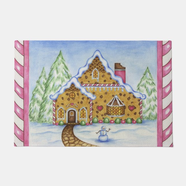 Gingerbread House Doormat Fußmatte (Vorderseite)