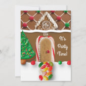 Gingerbread House Einladung (Rückseite)