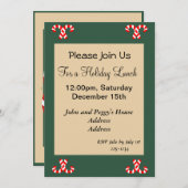 Gingerbread House Einladung (Vorne/Hinten)