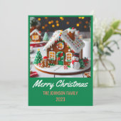 Gingerbread House - Frohe Weihnachten (Stehend Vorderseite)