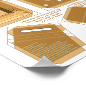 Gingerbread House Frohe Weihnachts-DIY-Foto Rahmen Poster (Ecke)