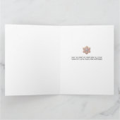 Gingerbread House Frohe Weihnachtskarte Karte (Innenseite)