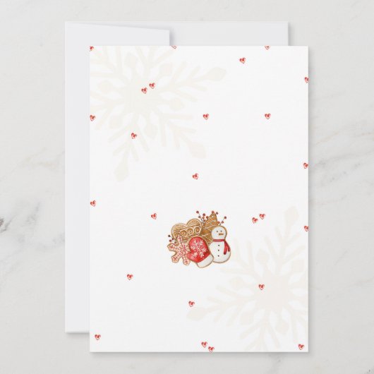 Gingerbread House Geburtstagsparty Einladung (Rückseite)