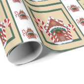 Gingerbread House Geschenkpapier (Rolleneckpunkt)