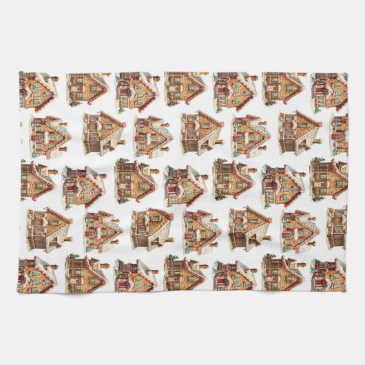 Gingerbread House Geschirrtuch (Horizontal)