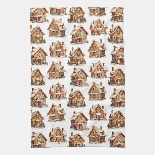 Gingerbread House Geschirrtuch (Vertikal)