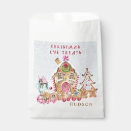 Gingerbread House Gingerbread Boy Girl Favor Bag Geschenktütchen