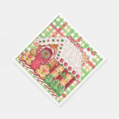 Gingerbread House Gingerbread Familie Napkin Serviette (Ecke)