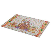 Gingerbread House Gingerbread Man Cutting Board Schneidebrett (Ecke)