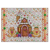 Gingerbread House Gingerbread Man Cutting Board Schneidebrett (Vorderseite)