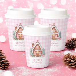 Gingerbread House Girl Birthday Party Pappbecher