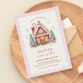 Gingerbread House Girl Geburtstagsparty Einladung