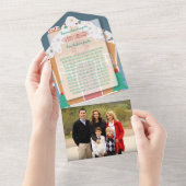 Gingerbread House Holiday Foto All-in-One-Karte All In One Einladung (Abreißen)