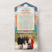 Gingerbread House Holiday Foto All-in-One-Karte All In One Einladung (Innen Boden)