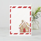 Gingerbread House Holiday Party Einladung (Stehend Vorderseite)