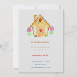 Gingerbread House Holiday Party Einladungen