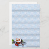Gingerbread House Holiday Writer Paper Briefpapier (Vorne/Hinten)