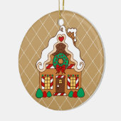 Gingerbread House Keramik Ornament (Links)
