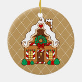 Gingerbread House Keramik Ornament (Hinten)
