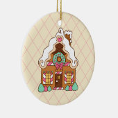 Gingerbread House Keramik Ornament (Rechts)