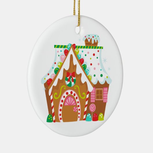 Gingerbread House Keramik Ornament (Rechts)