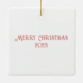 Gingerbread House Keramikornament (Rückseite)