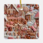 Gingerbread House Keramikornament (Vorderseite)