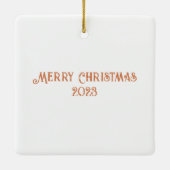 Gingerbread House Keramikornament (Rückseite)