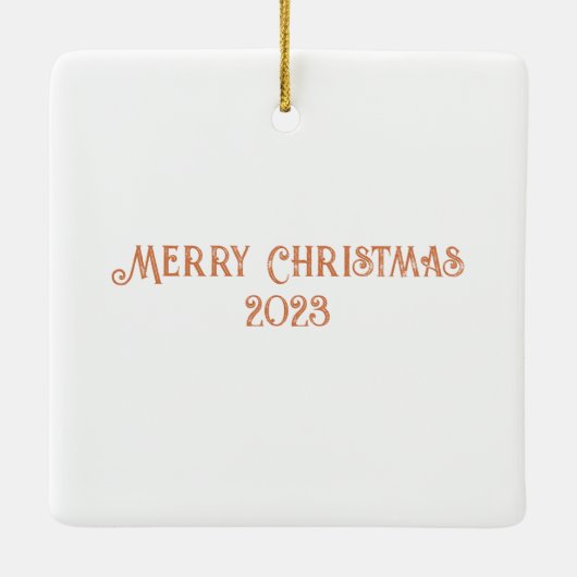 Gingerbread House Keramikornament (Rückseite)