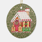 Gingerbread House Keramikornament (Links)