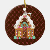 Gingerbread House Keramikornament (Vorne)