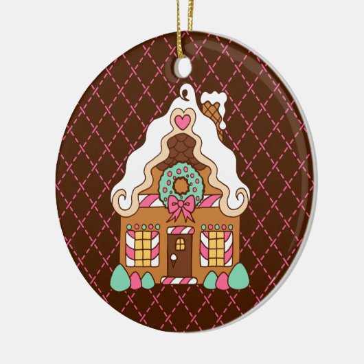 Gingerbread House Keramikornament (Links)
