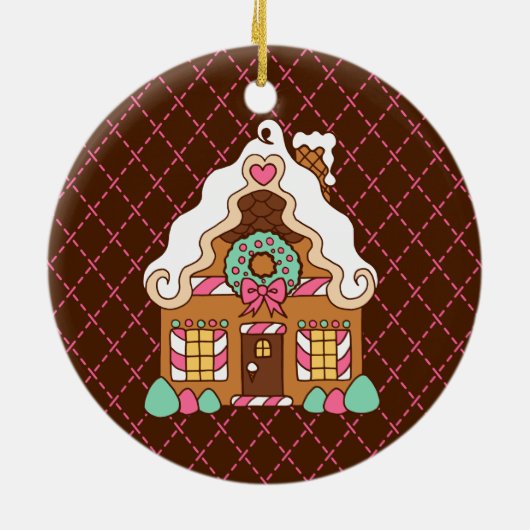 Gingerbread House Keramikornament (Hinten)