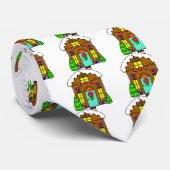 Gingerbread House Krawatte (Gerollt)