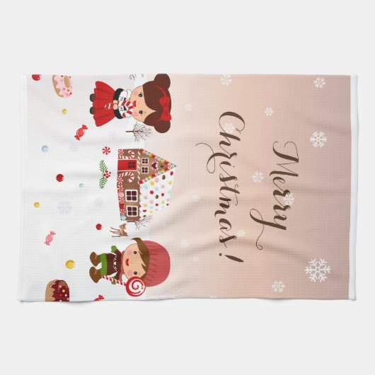 Gingerbread House Küchentuch (Horizontal)